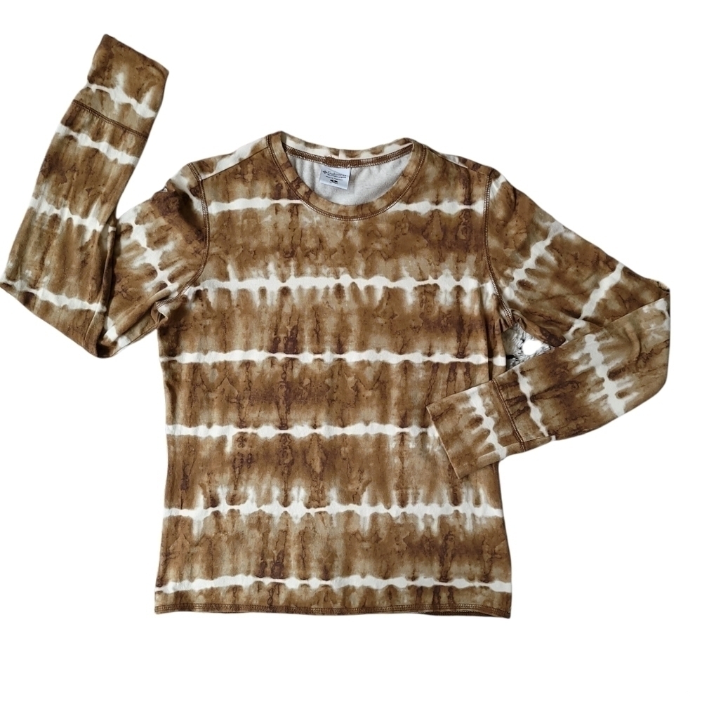 𝅺COLUMBIA Brown Tie Dyed Tee